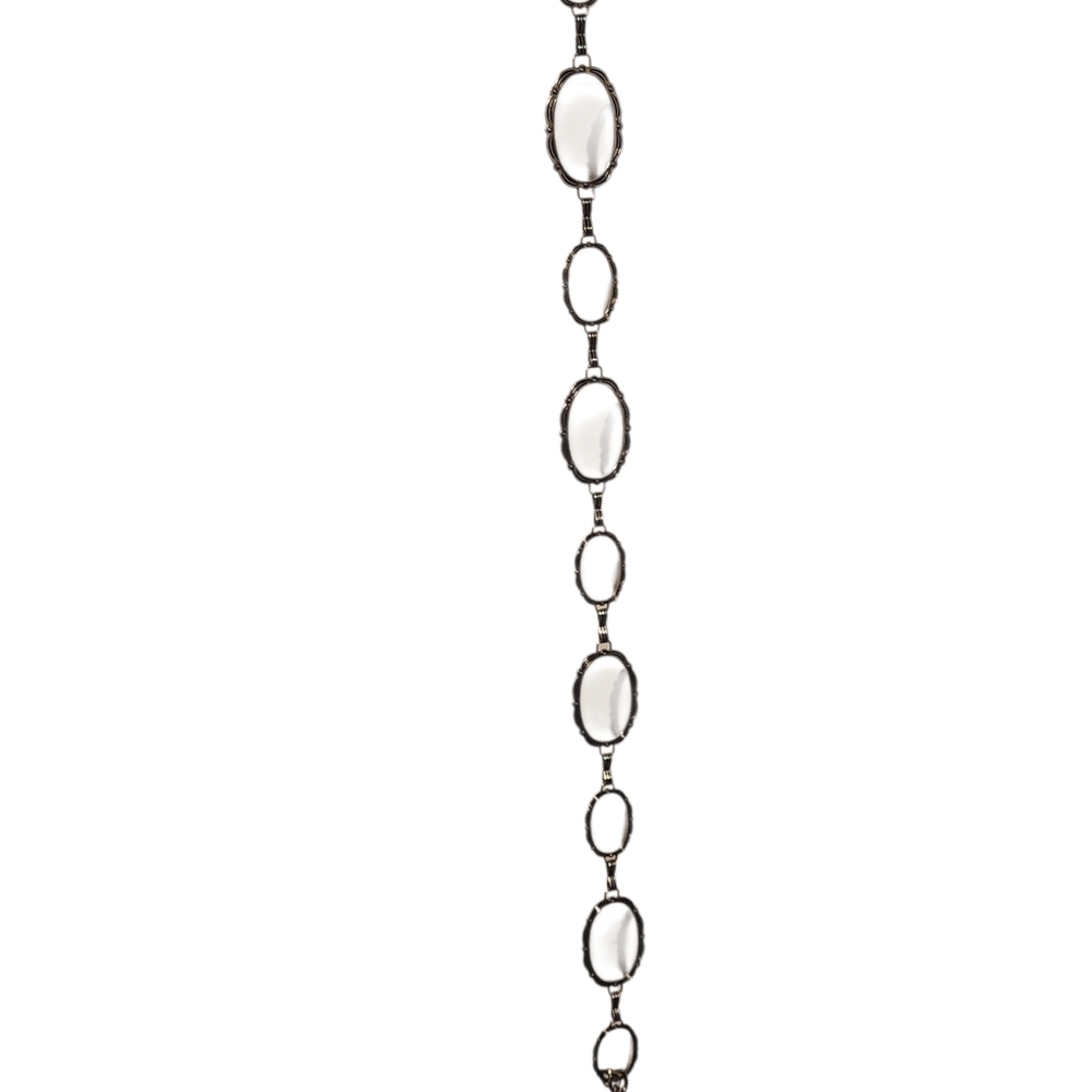 Silver Oval Link Chain Belt Size S/M